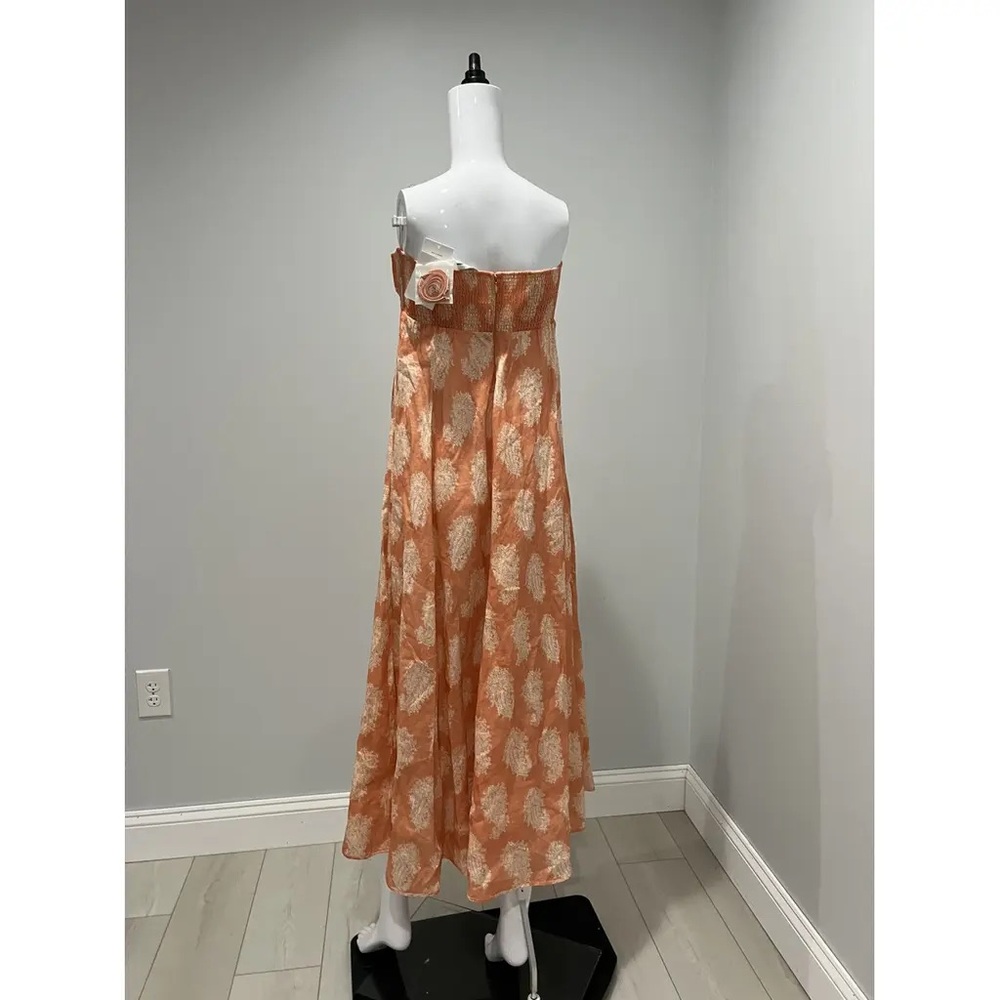 ZIMMERMANN
Devi Bandeau Coral Paisley Midi Dress - Picture 11 of 16